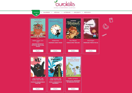 Sukurta interneto svetainė burokelis.lt