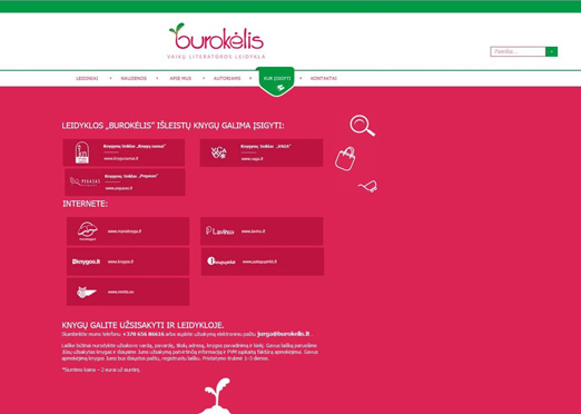 Sukurta interneto svetainė burokelis.lt