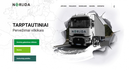Sukurta interneto svetainė norlida.lt