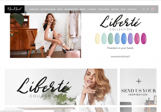 Sukurta internetinė elektroninė parduotuvė neonailshop.lt